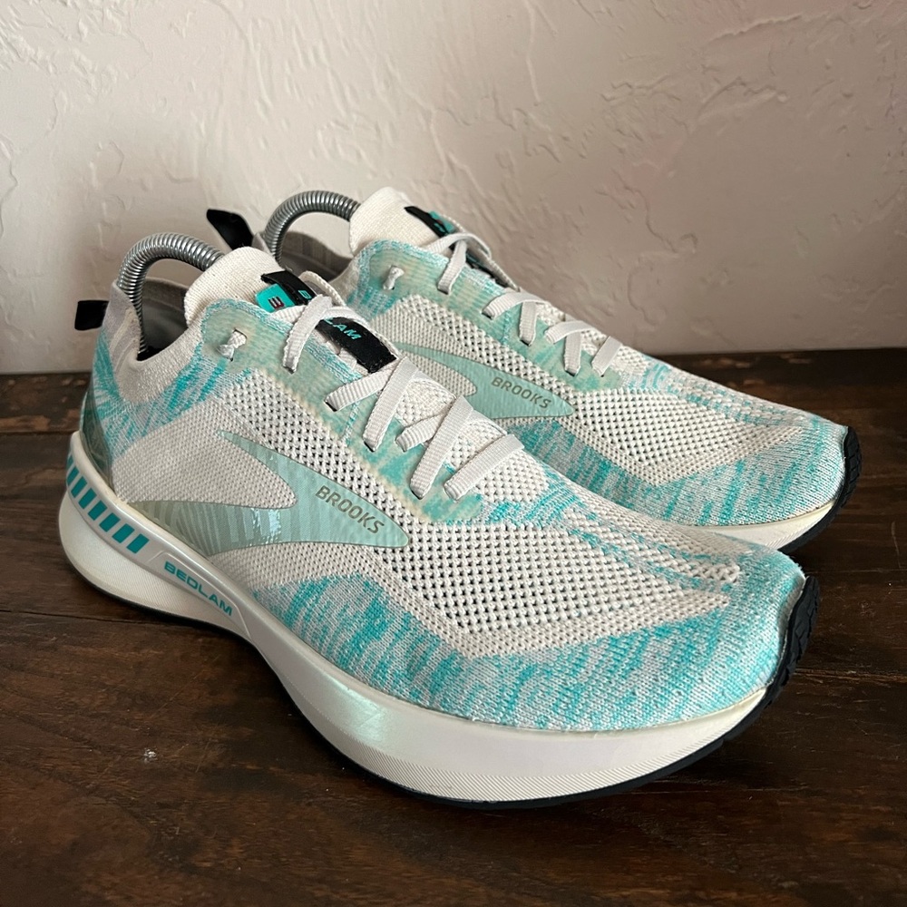 Brooks Bedlam 3 Running Shoes Women's Sz 10 Antarctica Atlantis Jet Stream